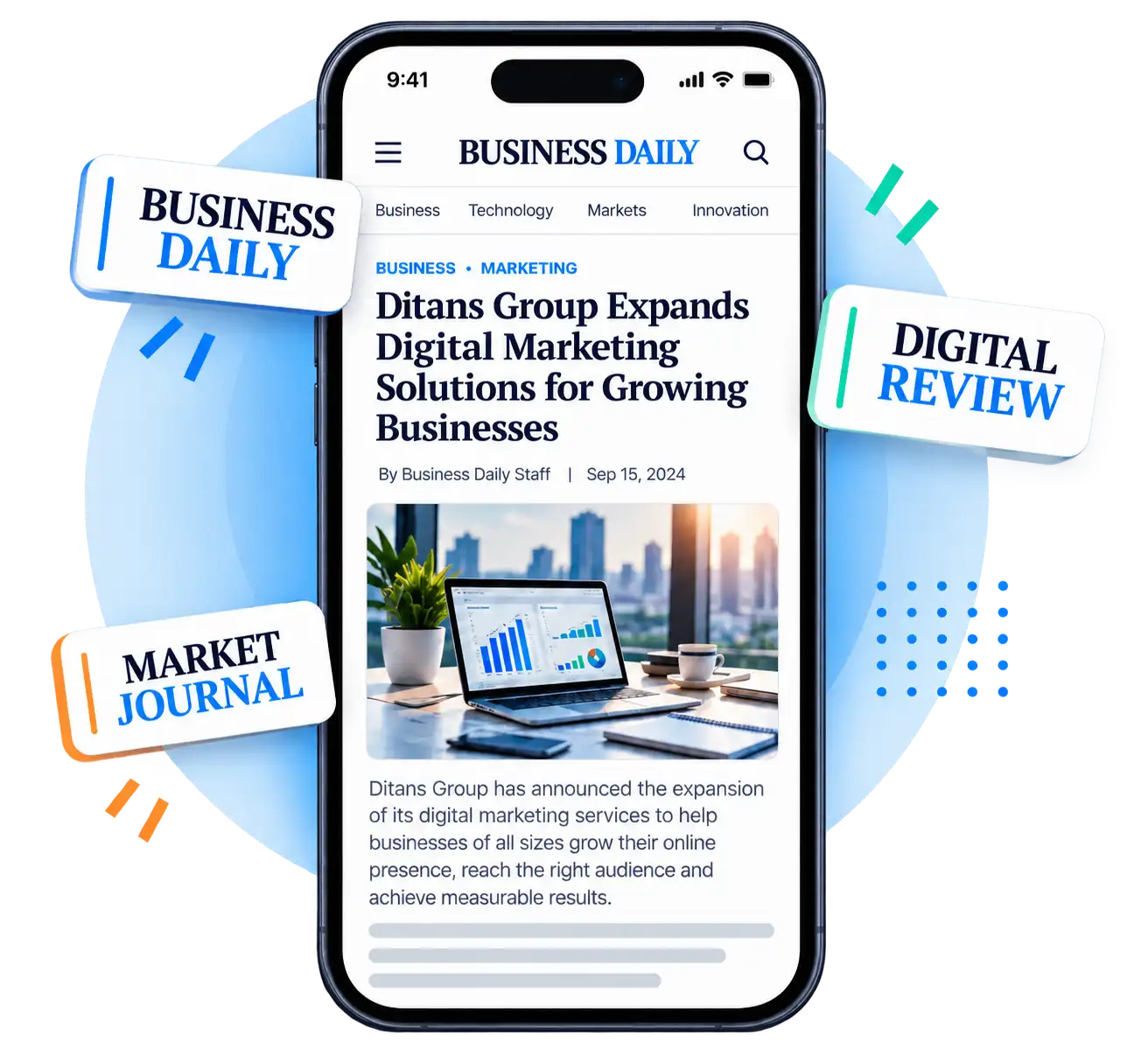 Ditans Group press release media distribution article preview